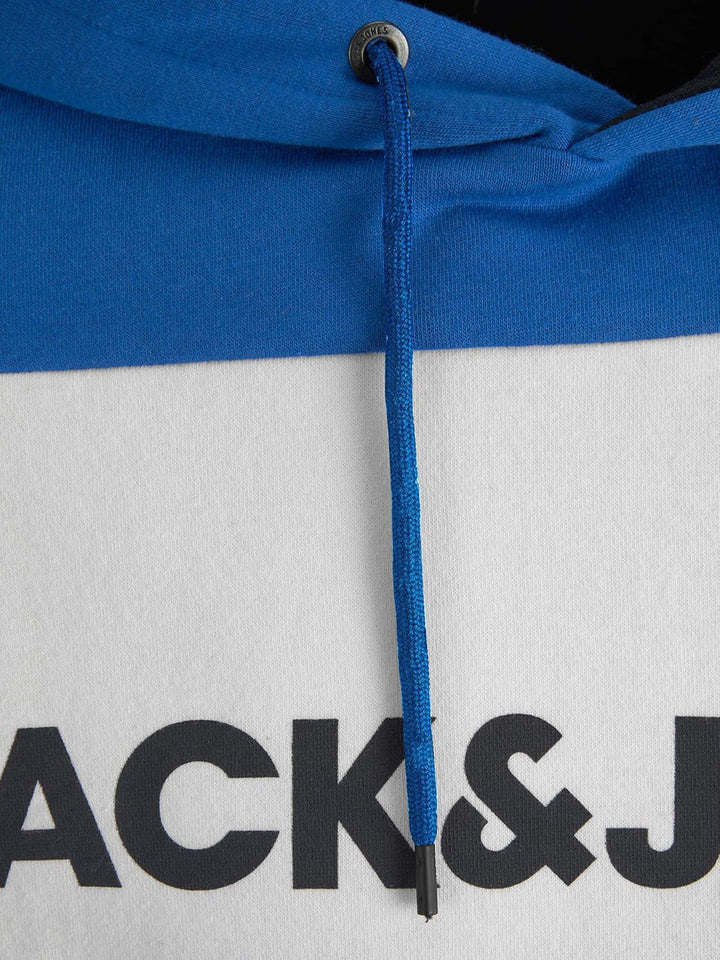 JACK & JONES Herren Warmer Print Hoodie Logo Sweater Pullover Basic Kapuzen Sweatshirt JJELOGO S Cla