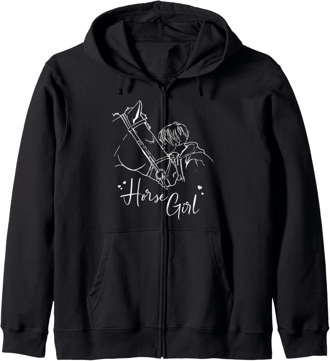 Horse Girl Pferde Geschenk Pferdebesitzer Reiterin Kapuzenjacke