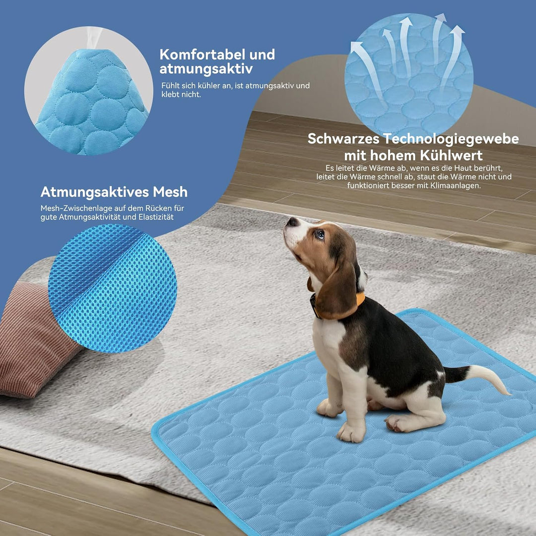 Kühlmatte Hund, Kühlmatte Katze M-XXL, Kühlende Decke, Waschbar Haustiere Kühldecke Hund für Zuhause