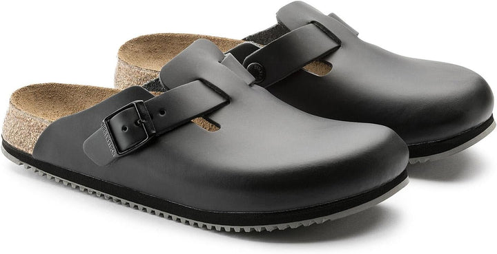 BIRKENSTOCK Boston SL (Superlauf) geschlossener Lederschuh mit normalem Fussbett aus Kork und Verlou
