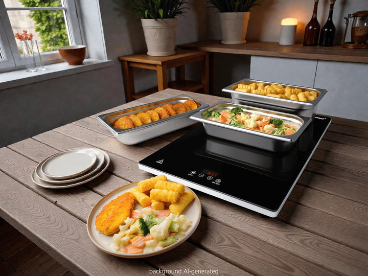 Steba WP 230 ECO Warmhalteplatte, Glaskeramik, 38x30cm | Glaskeramik, 230W, Touch Control