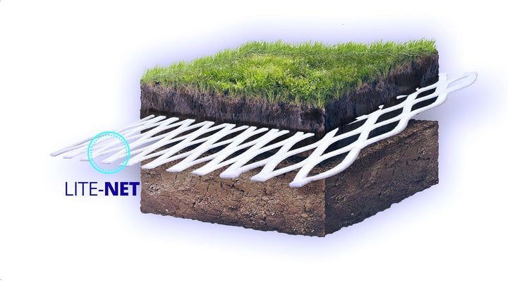 LITE-NET PP: Wasserspeichervlies für Pflanzen, dauerhaftes Verteilernetz für Bäume und Hochbeete (2,