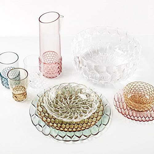 Kartell Jellies Family Tellern, tischtts, Gläsern, Schüsseln und Karaffen, Plastik, hell blau, 8.5