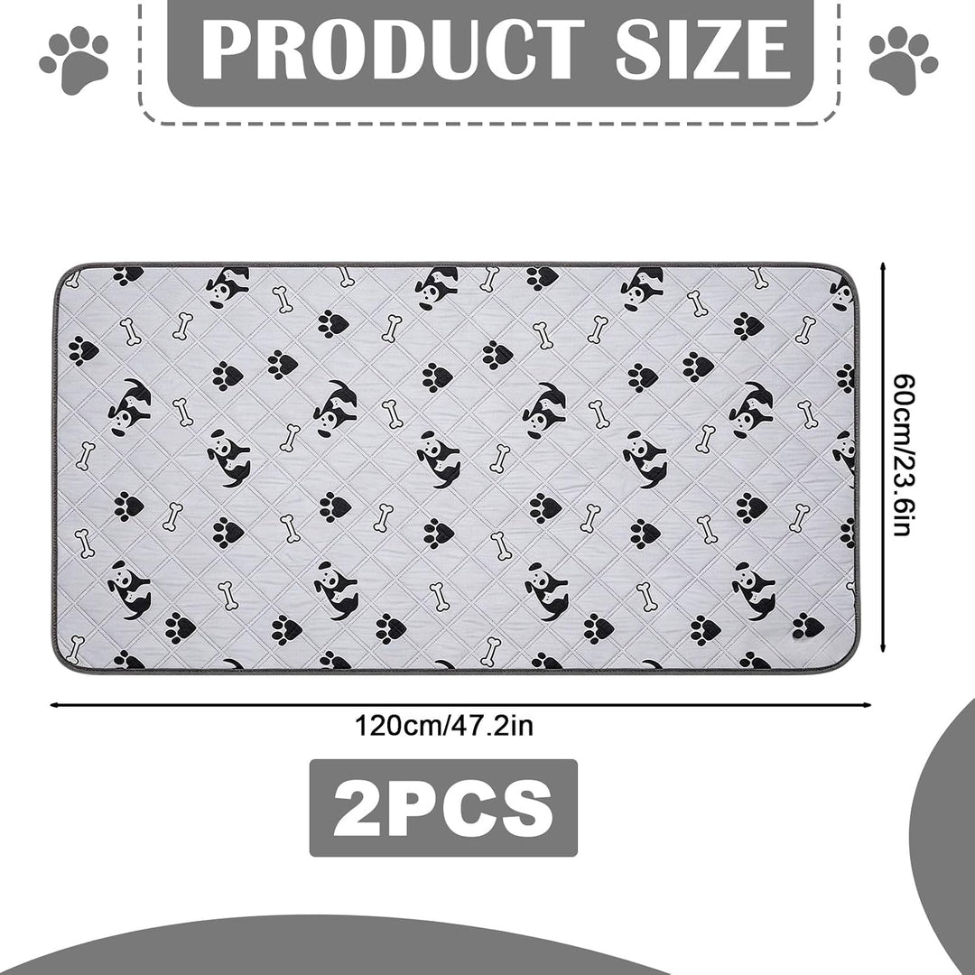 120x60cm Pipipads für Meerschweinchen, PIPI Pads 2X PIPI Matte Waschbare, 4 Lagen saugstarke Unterla