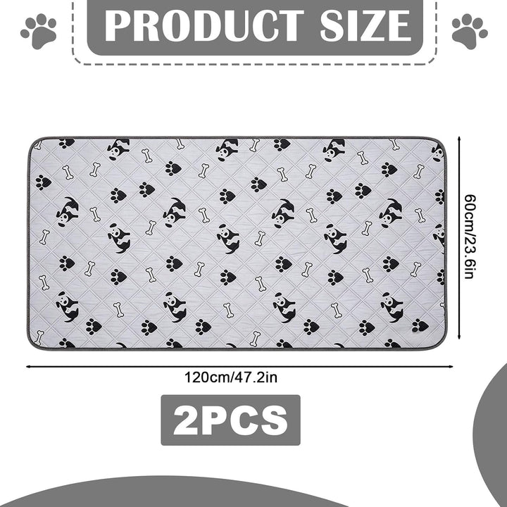 120x60cm Pipipads für Meerschweinchen, PIPI Pads 2X PIPI Matte Waschbare, 4 Lagen saugstarke Unterla