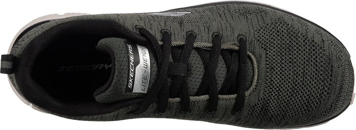 Skechers Herren 232298 BBK Sneaker 41 EU Olive Knit Black Trim, 41 EU Olive Knit Black Trim