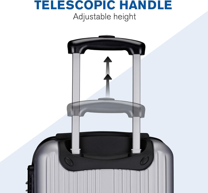 Slazenger Kofferset 2 Teilig/ 3 Teilig - Trolley Handgepack und Reisekoffer Gross - ABS Hartschalenk
