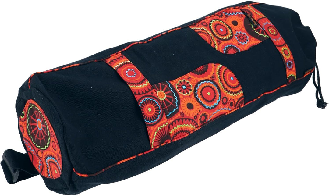 GURU SHOP Ethno-Yogamatten-Tasche, Unisex - Erwachsene, 70x15x15 cm Schwarz, Schwarz