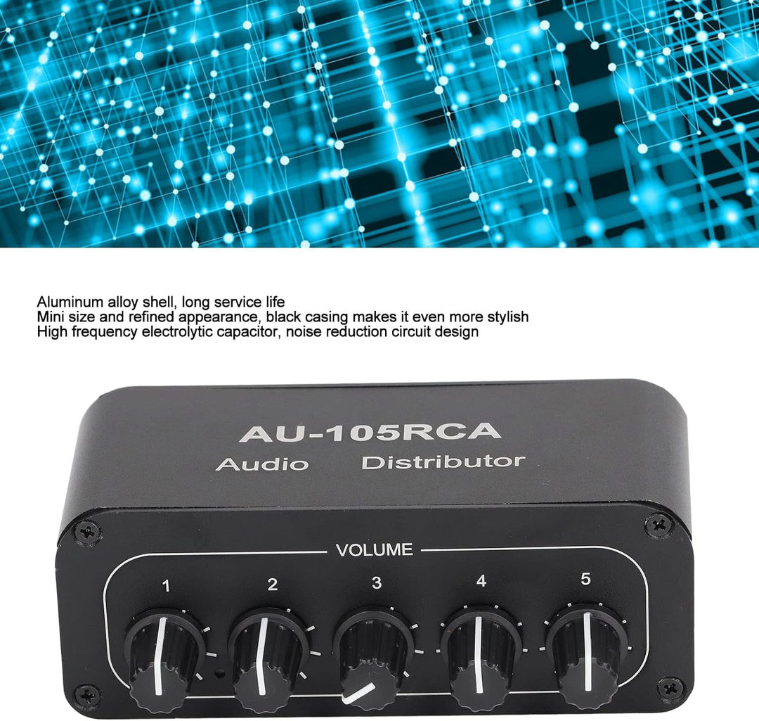 Bidirektionaler Audio-Umschalter, 5-Wege-Stereo-L/R-Tonkanal Bidirektionaler Audio-Umschalter, High-
