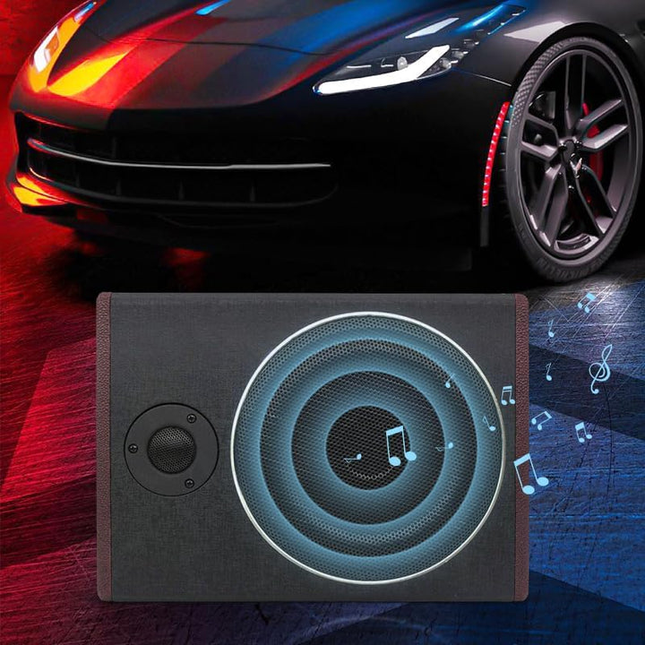 8'' 600 Watt Auto Unter Sitz Subwoofer, flaches Auto Aktives Bass Gehäuse, Auto unter Sitz Aktiver S