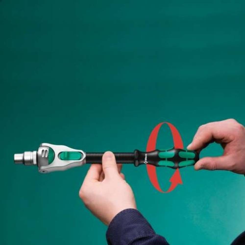 Wera 8100 SA 2 Zyklop Speed-Knarrensatz, 1/4 Zoll metrisch, Schwarz, 42-teilig, 05003533001 1/4 Zoll