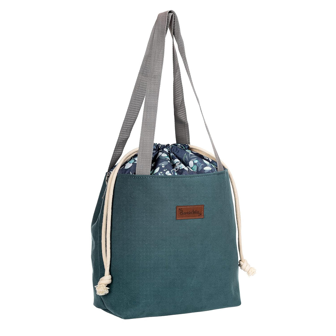 BAMBINIWELT Wickeltasche Schultertasche Shopper Babytasche Windeltasche aus LEDER für Kinderwagen Bu