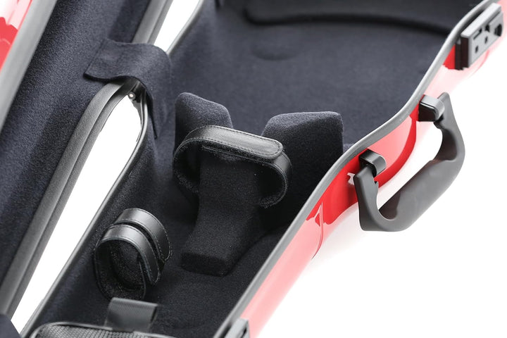 GEWA Violinformetui AIR 1.7 rot hochglanz, mit zusätzlichem Seitengriff, Made in Germany mit zusätzl