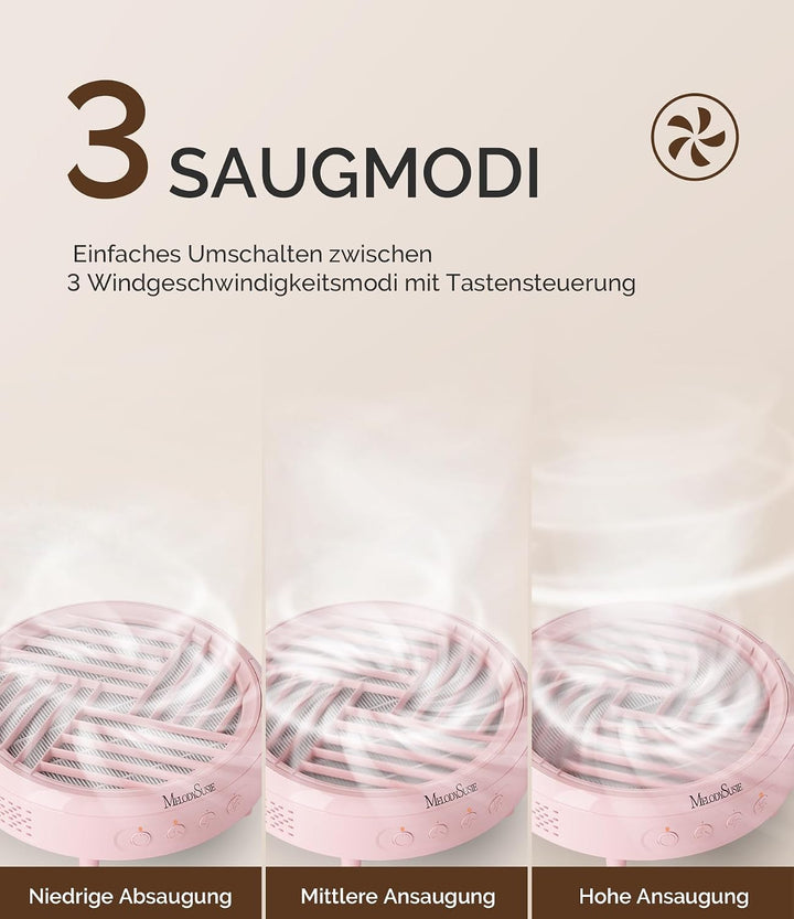 MelodySusie Staubabsaugung für Nägel, HPro Kompaktes Vakuum Professionell Nagelstaubsauger mit Filte