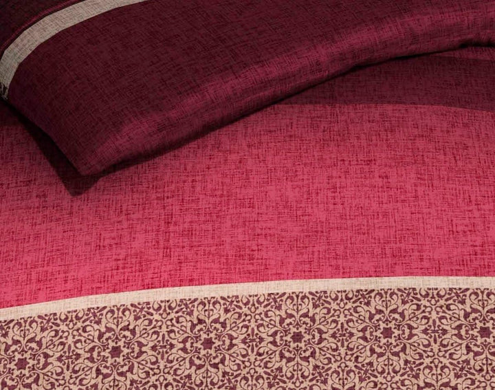 Kaeppel Fein Biber Bettwäsche Destination Rot Bordeaux Sand, Grösse:240x220cm Bettwäsche, 240x220cm