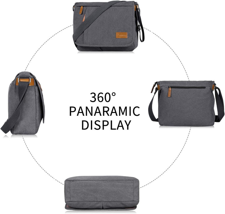 Estarer Umhängetasche Schultertasche Laptoptasche 14 Zoll für Schule Uni Freizeit Job mit Laptopfach
