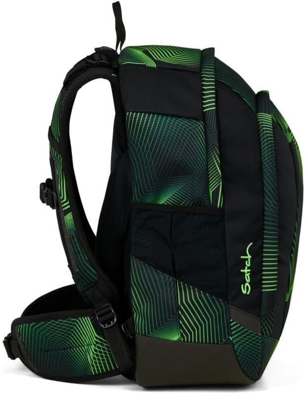 Satch Air Pencil Slider Edition Schulrucksack Set 3tlg. inkl. Sporttasche Seiscmic Green, Seiscmic G
