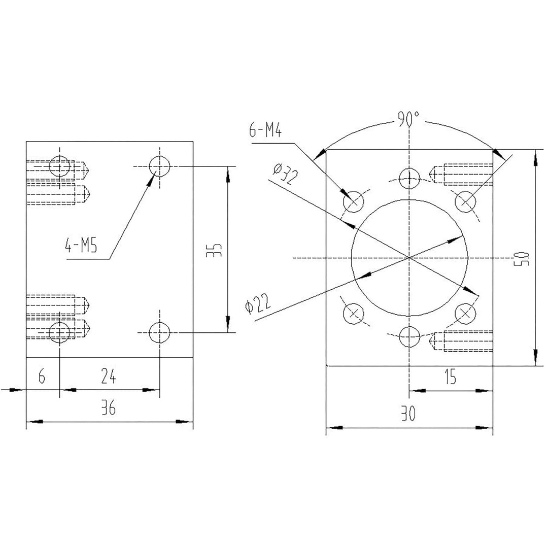 CNCYEAH SFU1204 Kugelumlaufspindel 300 mm Kugelumlaufspindeln mit Metallabweiser + Handradmutter BK1