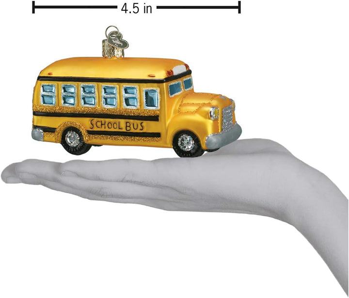Old World Weihnachten Schule Bus Glas geblasen Ornament Schulbus, Schulbus