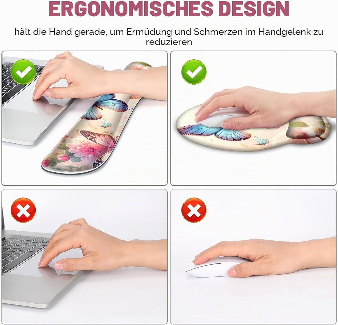Gaming-Mauspad, grosse Schreibtischunterlage, niedliche Schreibtischunterlage-Schutz, 4-in-1 XXL-Mau