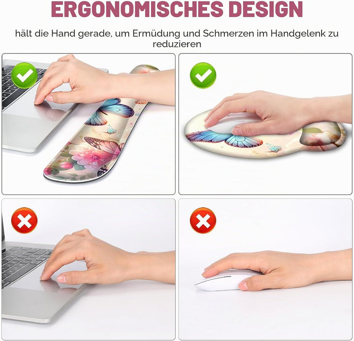 Gaming-Mauspad, grosse Schreibtischunterlage, niedliche Schreibtischunterlage-Schutz, 4-in-1 XXL-Mau