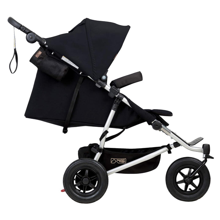 Mountain Buggy Doppelkinderwagen Side-by-Side mit 4 Rollen schwarz, schwarz