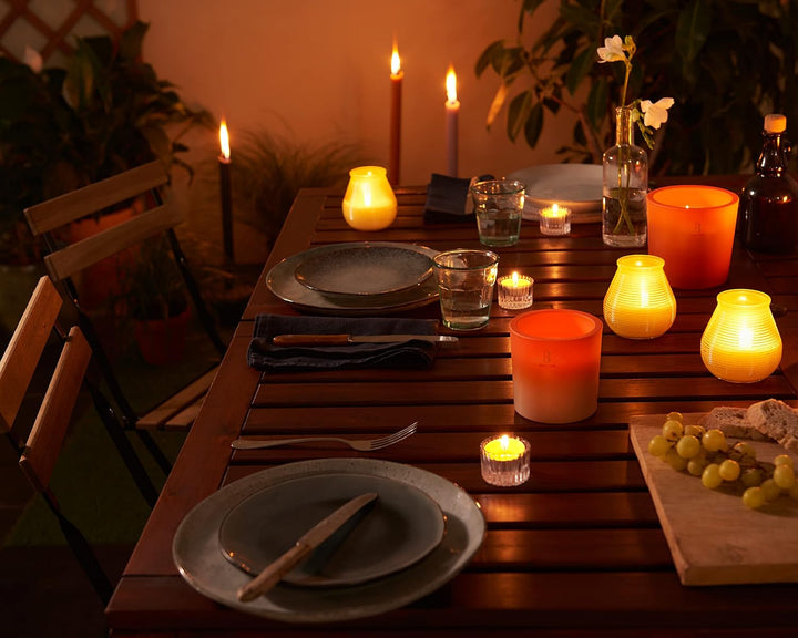 bolsius – Outdoorkerzen - Citronella - 6 Stück - Im Glass - Gelb Outdoor Glass Gelb, Outdoor Glass G