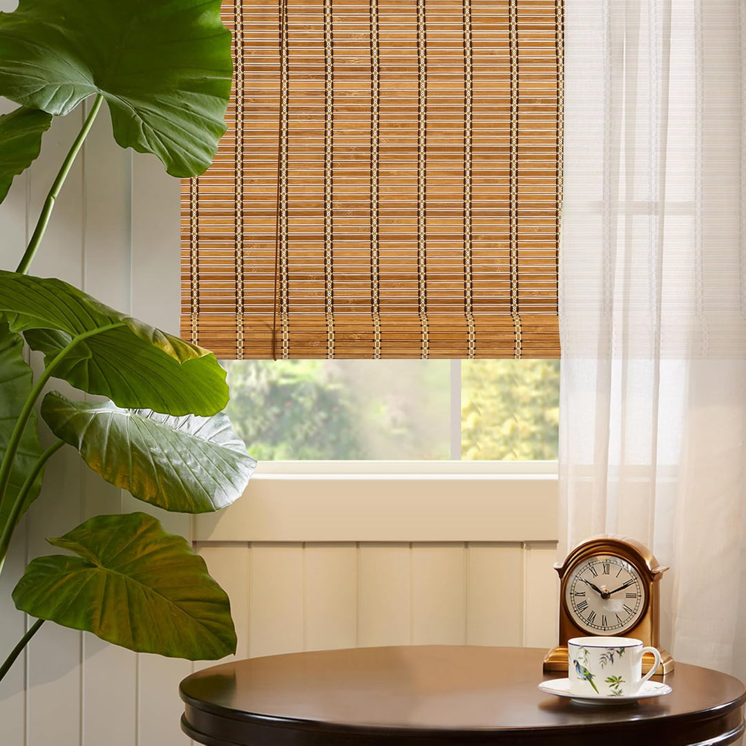 Cy.curtain bright Bambusrollo Bambus Rollo Sonnenschutz und Sichtschutz Rollo,für Fenster Und Türen,