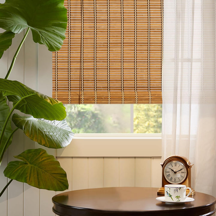 Cy.curtain bright Bambusrollo Bambus Rollo Sonnenschutz und Sichtschutz Rollo,für Fenster Und Türen,