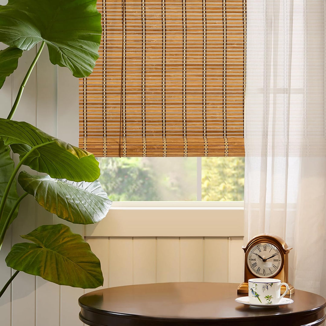Cy.curtain bright Bambusrollo Bambus Rollo Sonnenschutz und Sichtschutz Rollo,für Fenster Und Türen,