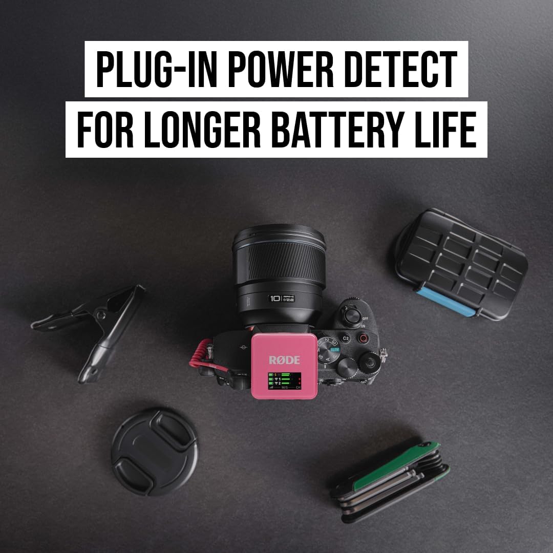 RØDE Wireless GO (Gen 3) – Kompakter kabelloser Mikrofon – Kristallklarer Klang, 32-Bit Float Aufnah