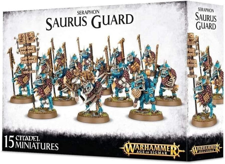 Games Workshop 99120208016 Seraphon Saurus Guard, Black