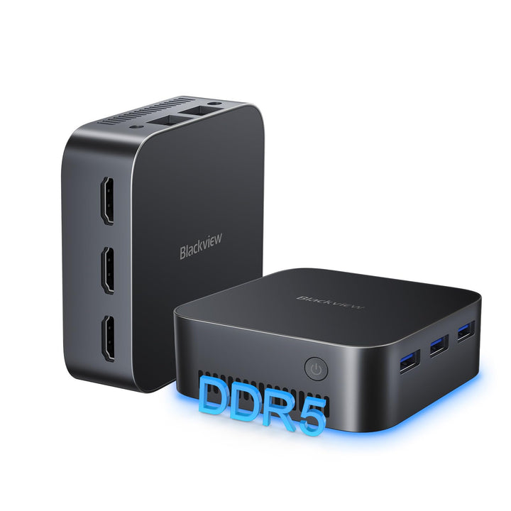 Blackview MP80 Mini PC Intel N97 CPU (bis zu 3,6 GHz) 16GB LPDDR5 RAM 512GB M.2 SSD, Mini Computer W