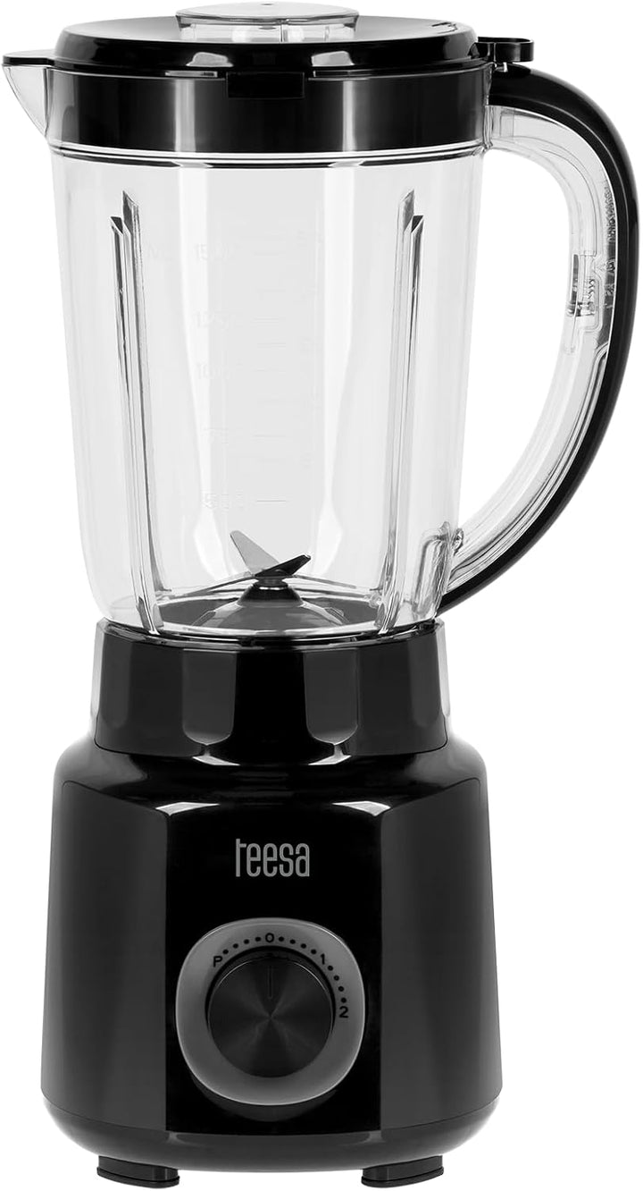 Kraftvoller Teesa TSA3542B Standmixer 500W 1,5L BPA-frei, Weiss, einfache Reinigung 37.5 cm x 17.5 c