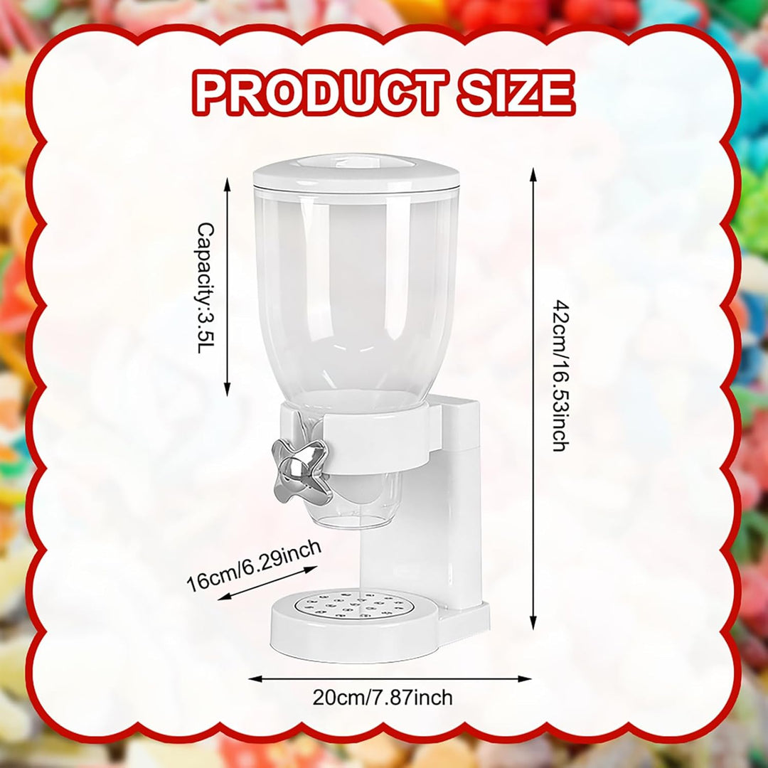 LUPATDY Pack Müslispender 3.5L, Aufbewahrungsbox Küche Organizer mit Deckel, Cereal Dispenser für Mü