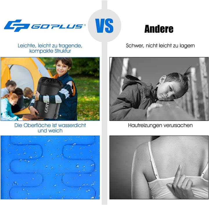 GOPLUS Schlafsack Deckenschlafsack Hüttenschlafsack Doppelschlafsack Reiseschlafsack Trekkingschlafs