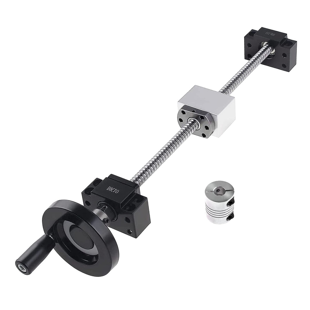 CNCYEAH SFU1204 Kugelumlaufspindel 1000 mm Kugelumlaufspindeln mit Metallabweiser + Handradmutter BK