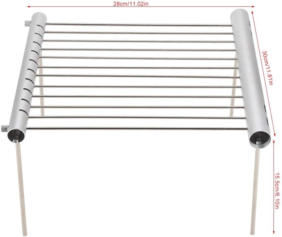 KSTE Tragbarer Grill, Grill Kompakt, Camping Grill - Klappgrill aus Edelstahl, tragbarer kompakter C