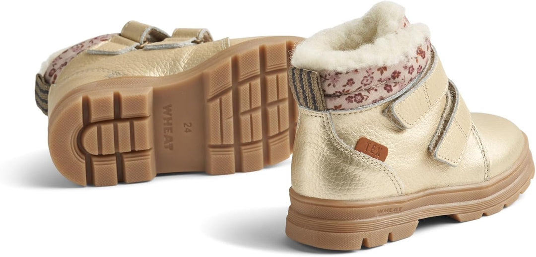 Wheat Kinderschuhe Winterschuhe Dry Klett Tex Junior Grössen Unisex Jungen und Mädchen 80% Leder,20%