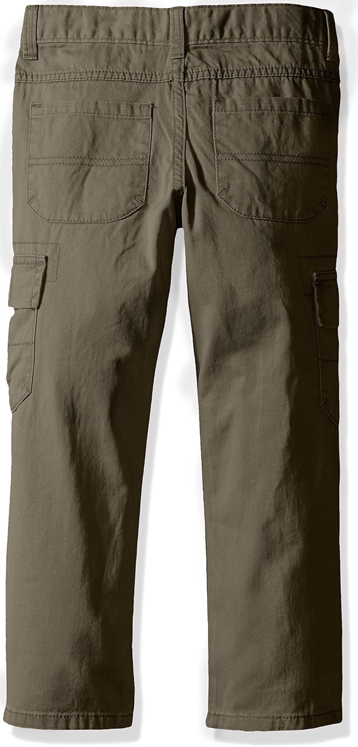 Wrangler Jungen Hose Klassische Cargohose – Adrean 18 Olive, 18 Olive