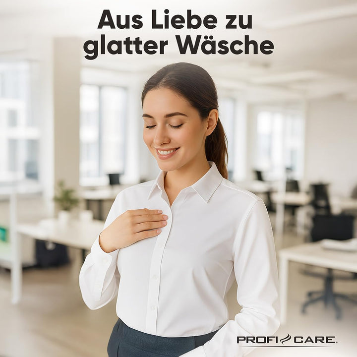 ProfiCare® Stand-Dampfglätter | schnell einsatzbereit | bis zu 40 min. bügeln | neigbares Bügel-Boar