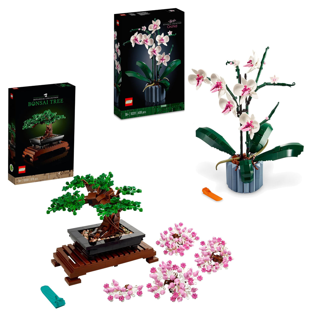 LEGO 10311 Icons Orchidee Set für Erwachsene zum Basteln von Zimmerdeko mit künstlichen Pflanzen, Bo