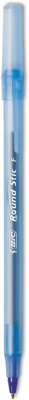 BIC America GSF11BE Round Stic Ballpoint Stick Pen Blue Ink, Fine, Dozen