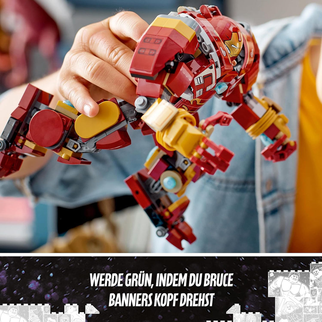 LEGO 76247 Marvel Hulkbuster: Der Kampf von Wakanda, Avengers Infinty War Spielzeug mit Bruce Banner