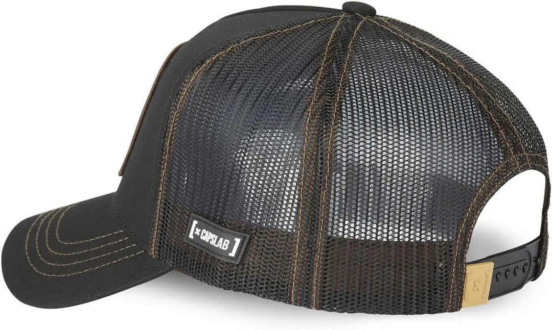 Cap Herren One Piece, Tracker Kappe Herren, Gesucht, Anti-Reizung, Braun/Schwarz/Beige, Einheitsgrös