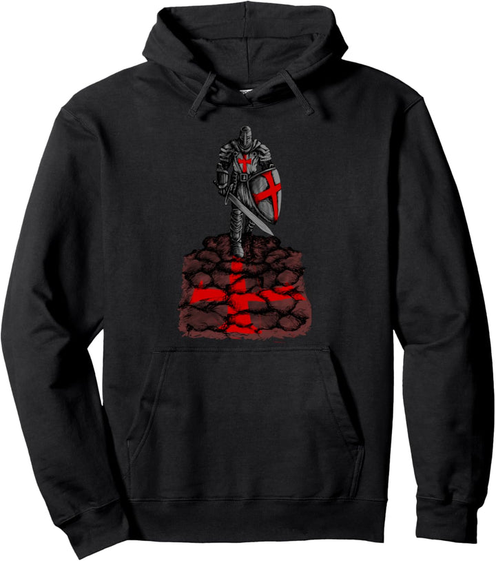 Tempelritter Mittelalterlicher Krieger Pullover Hoodie