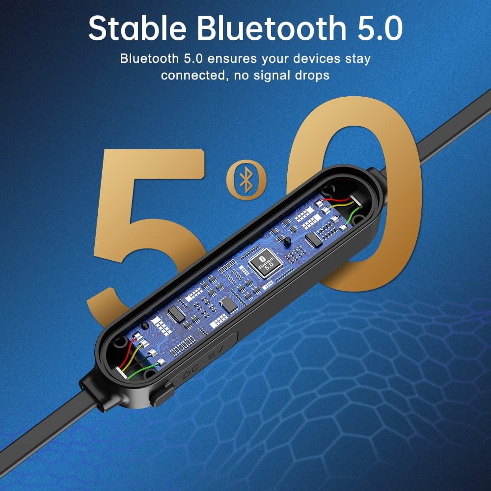 Bluetooth Kopfhörer, Kopfhörer Kabellos Bluetooth 5.0 Sport In Ear Kopfhörer mit Mikrofon, 20 std Sp