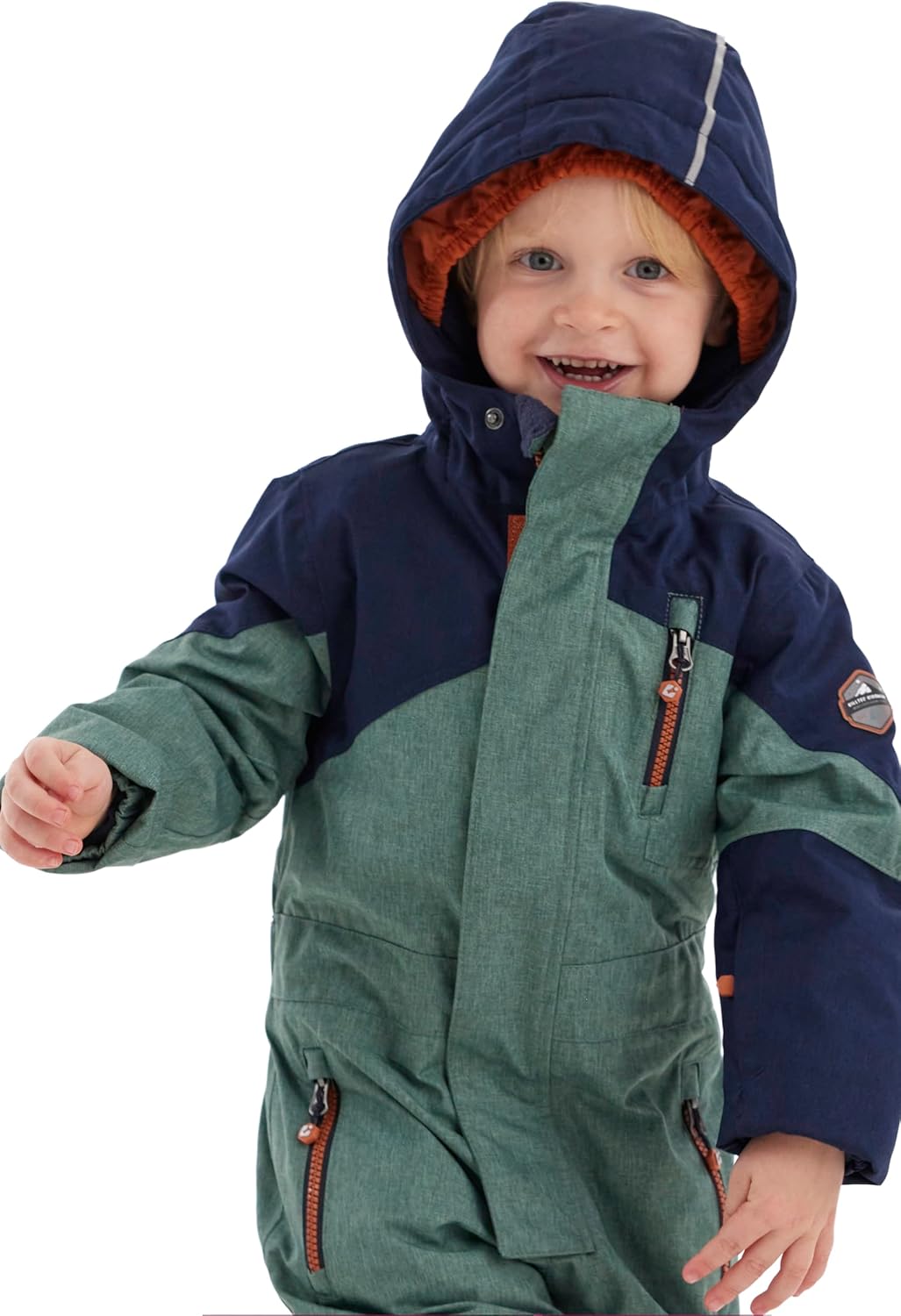 Killtec Kesley Mini Skioverall/Schneeanzug mit Kapuze und Schneefang, waldgrün, 122/128