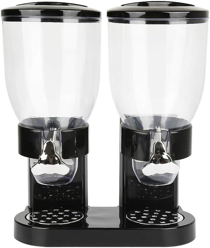 Supfine Müslispender Doppelt, 2 x 3,5 Liter Behälter Müslispender, Cerealienspender für Getreide, Tr