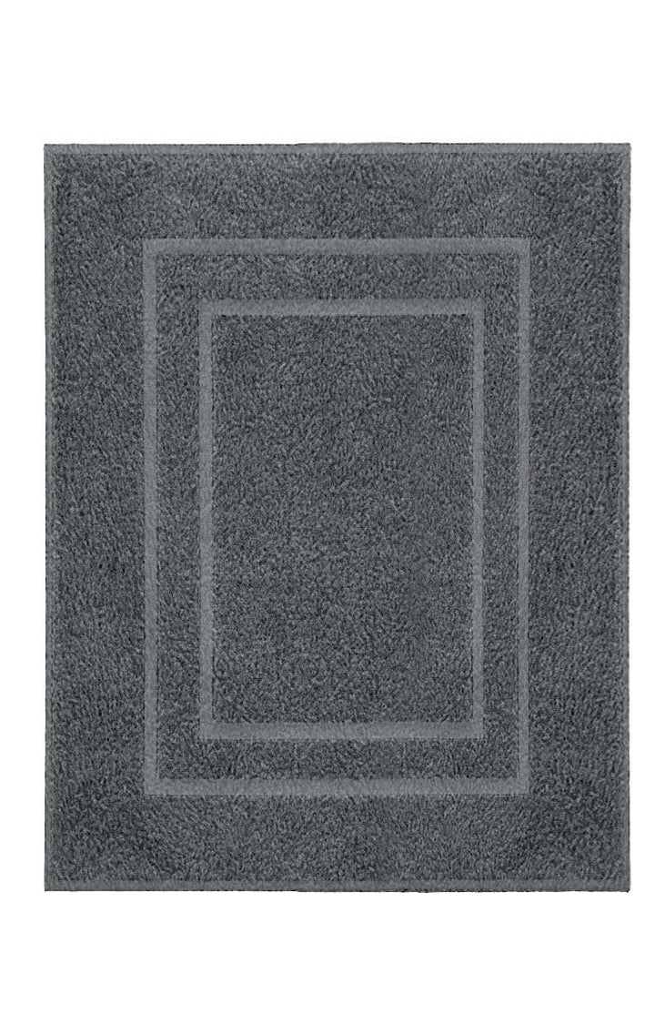 Kleine Wolke 3006114377 Plaza Badteppich 60 x 80 cm Baumwolle, Baumwolle, Grau, 20x20x5 cm, 40044782